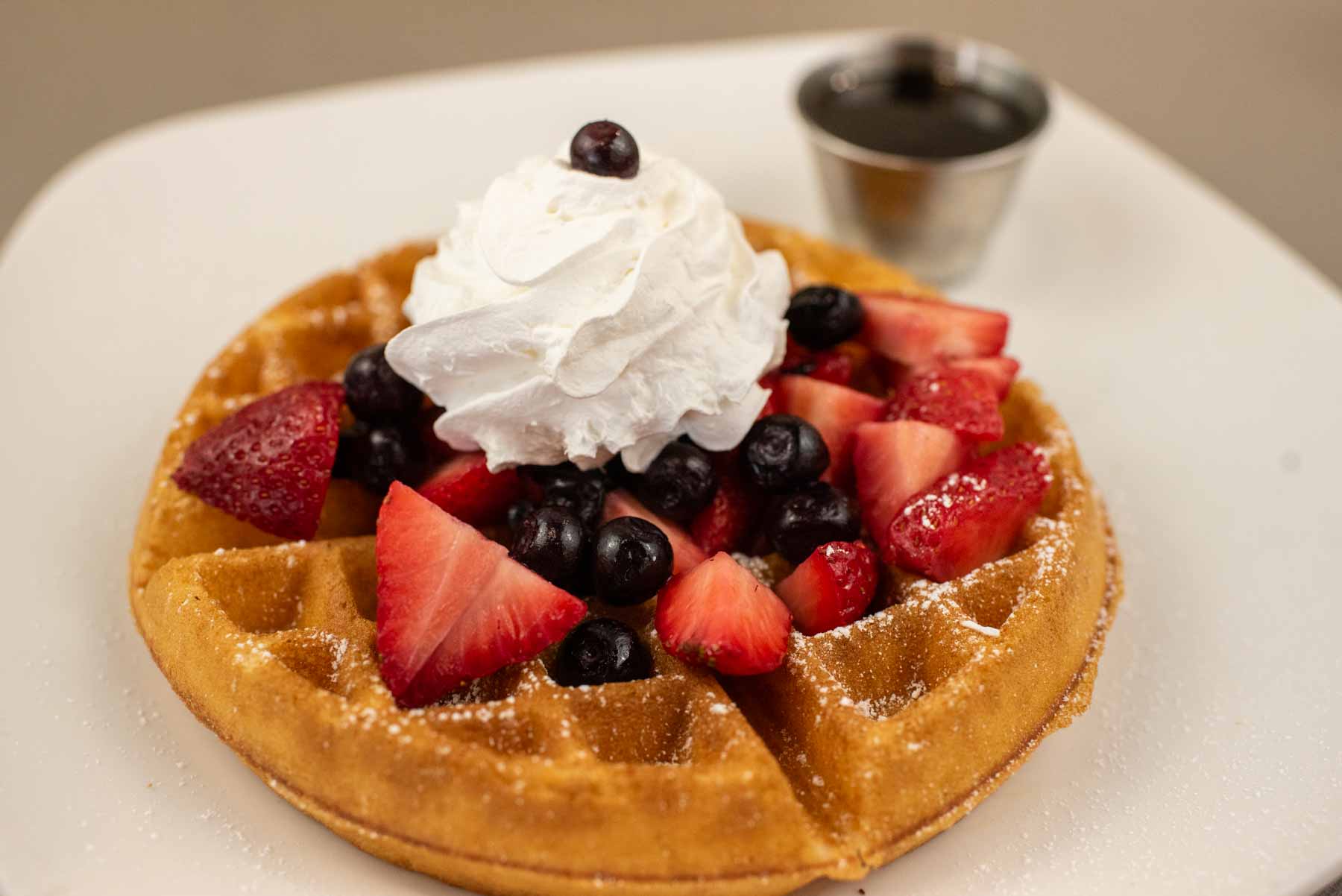 Berry Berry Belgian Waffles at Jimmy's Egg